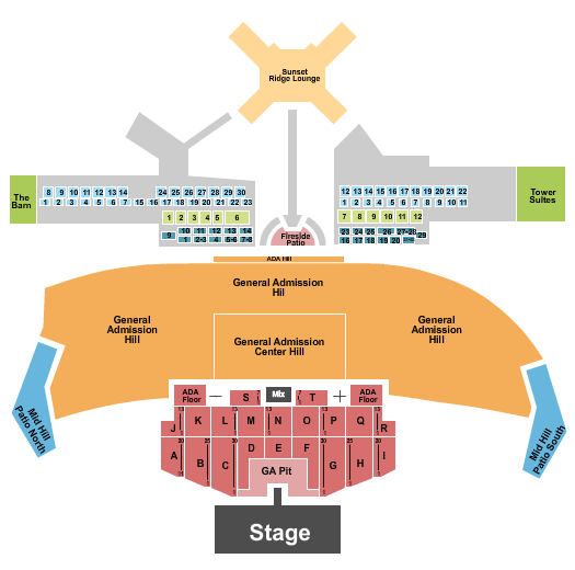 Thunder Ridge Nature Arena Tim McGraw Seating Chart